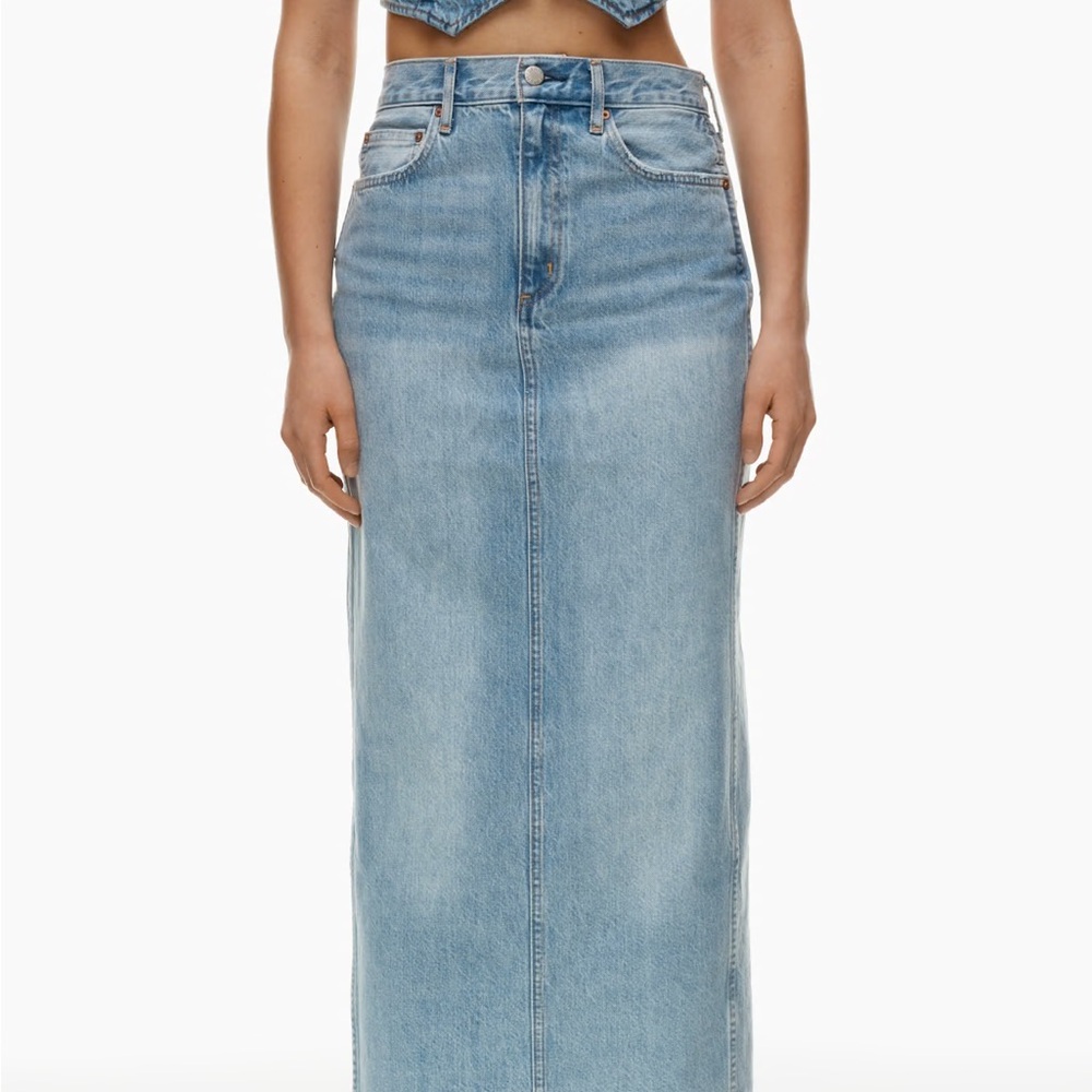 Aritzia Denim Forum 90s pencil max Jean skirt - Picture 3 of 3